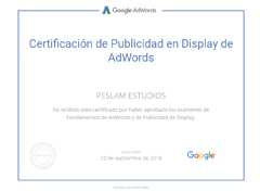 Certificación de Display de adwords